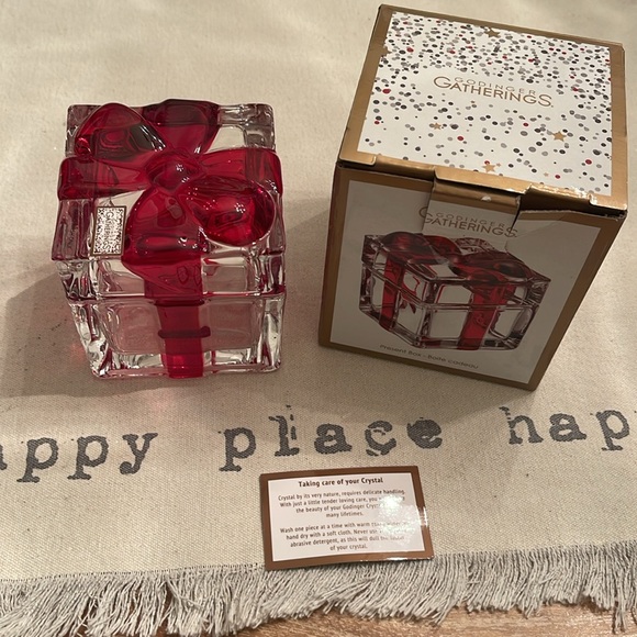 🎁🎁CRYSTAL Box Godinger Gatherings Present Box/ Christmas - Picture 6 of 8